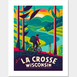 La Crosse Wisconsin Bike Trail Posters and Art